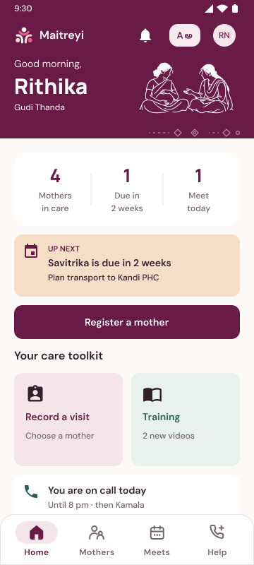 Maitreyi app toolkit for community health volunteers